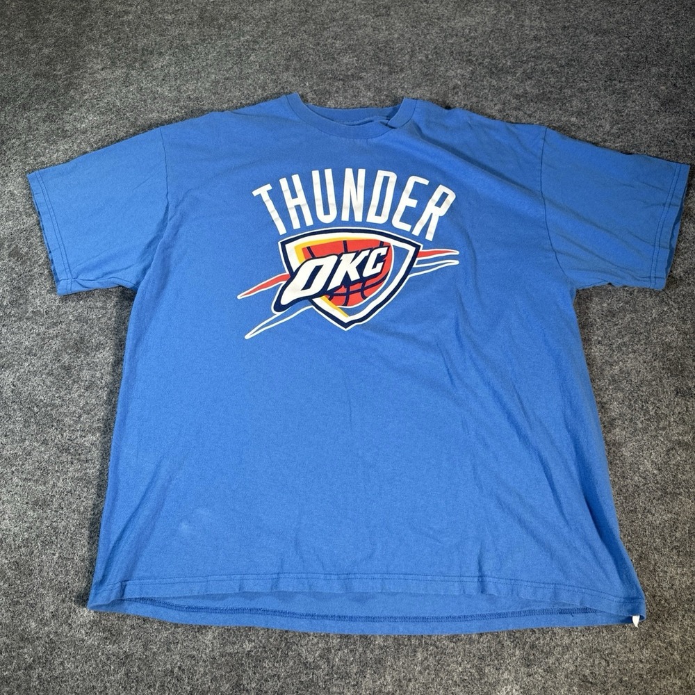 Majestic Kevin Durant Oklahoma City Thunder Player Shirt Men's 2XL Blue Vintage